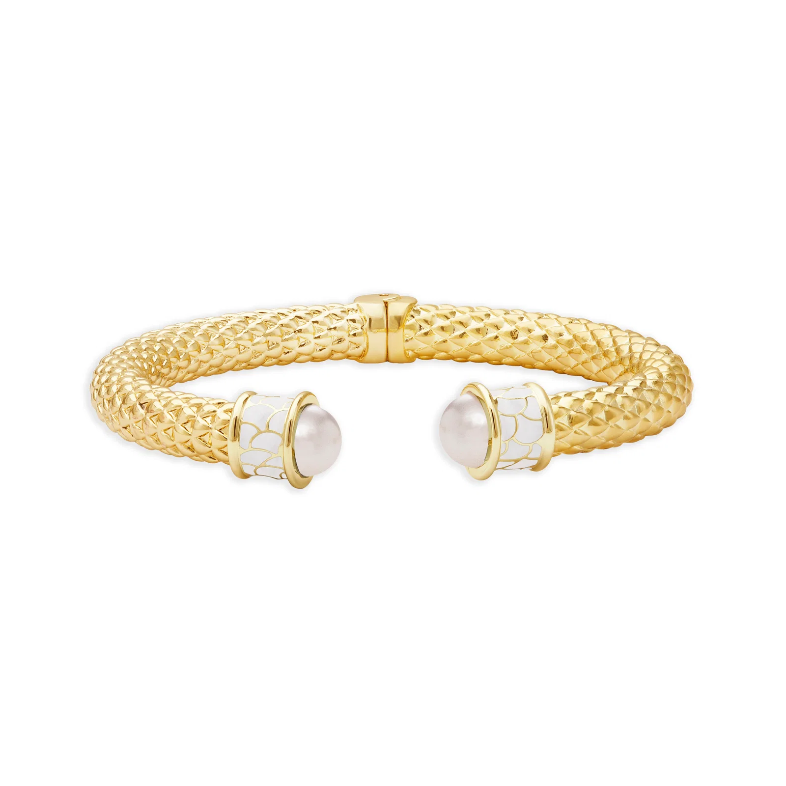 Image of Minoan Torque Pearl & Gold Bangle