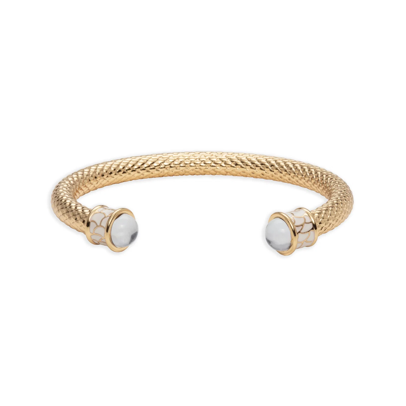 Image of Salamander Torque Diamond & Gold Bangle