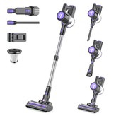 Teendow P11 Pro Cordless Vacuum Cleaner, 30kPa Powerful Suction, 35 Mins Runtime, Green Dust Detection Light, 450ml Dust Bin, ＜70dB Ultra-Quiet, for Pet Hair & Home Cleaning