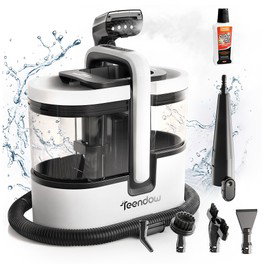 Teendow C7 Max Carpet Vacuum Cleaner, 1800W Power, 16kPa Suction, ≥100°C Steam, Spray, Scrub & Vacuum Cleaning Modes, 1600ml/1500ml Dual Water Tanks