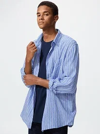 Premium Linen Shirt | Striped
