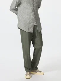 Linen Blend Relaxed Pants