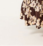 Brown Floral Tiered Maxi Dress