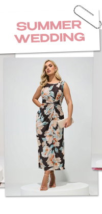 Chocolate Brown Floral Dress