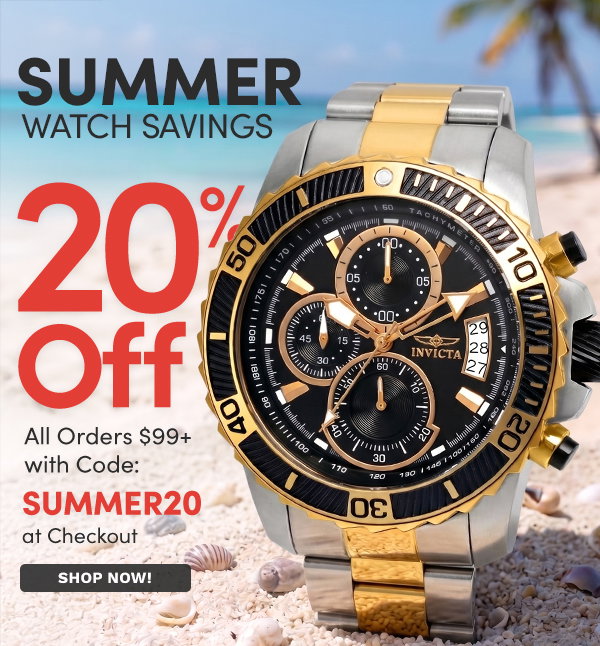 Extra 20% Off All Orders $99+ with Code: SUMMER20 at Checkout