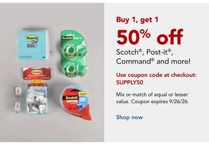 3M B1G1 50% Off
