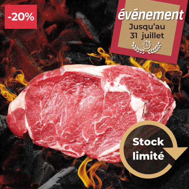 Entrecôte XXL de boeuf Montbéliarde 350-450g