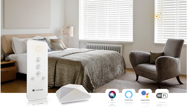 Motorised Wooden Blinds 