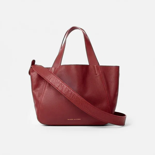 The Little Times Tote in Cherry Cola