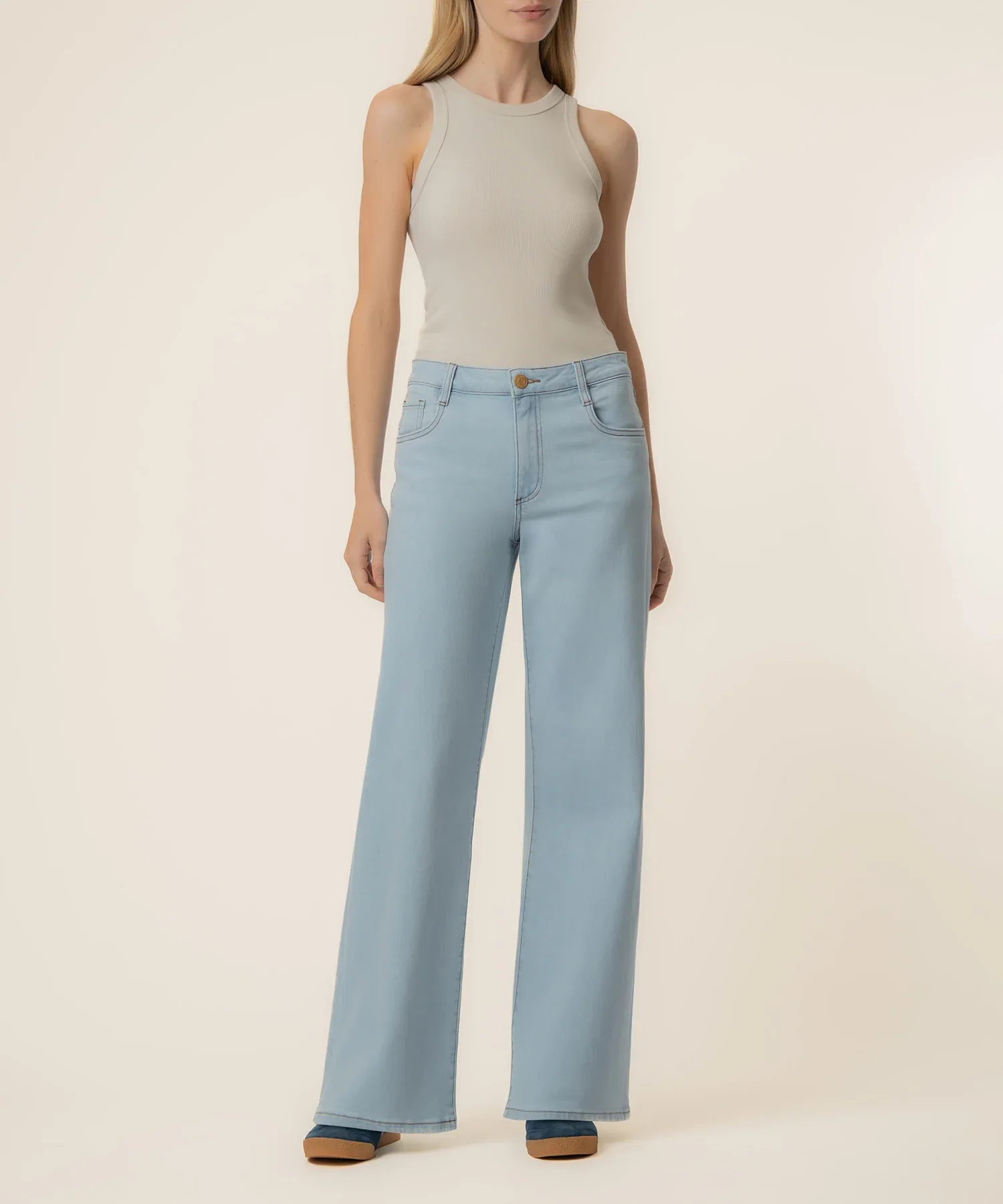 Image of Maya High Rise Wide Leg in Unearthly Wash