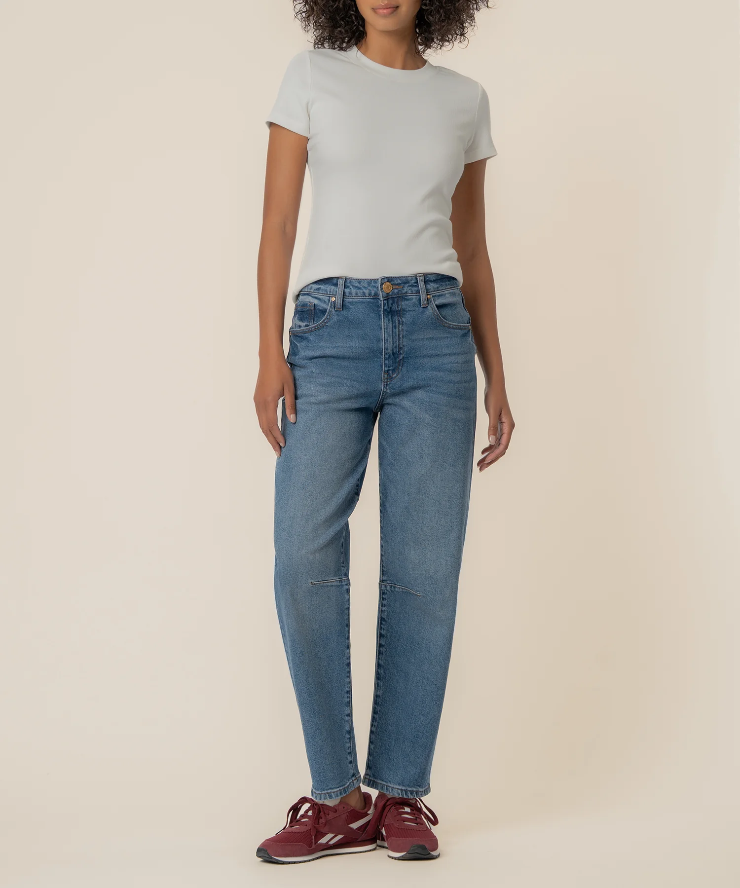Image of Ashley High Rise Slouchy Barrel Leg, Exclusive in Improving Wash