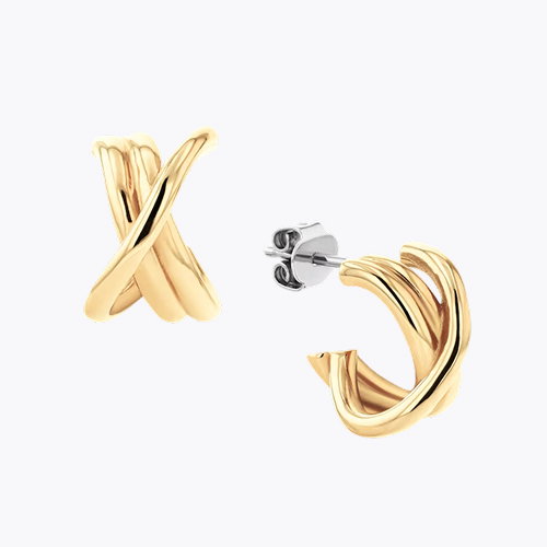 Tommy Hilfiger Women's Gold-Plated Nautical Knot Earrings