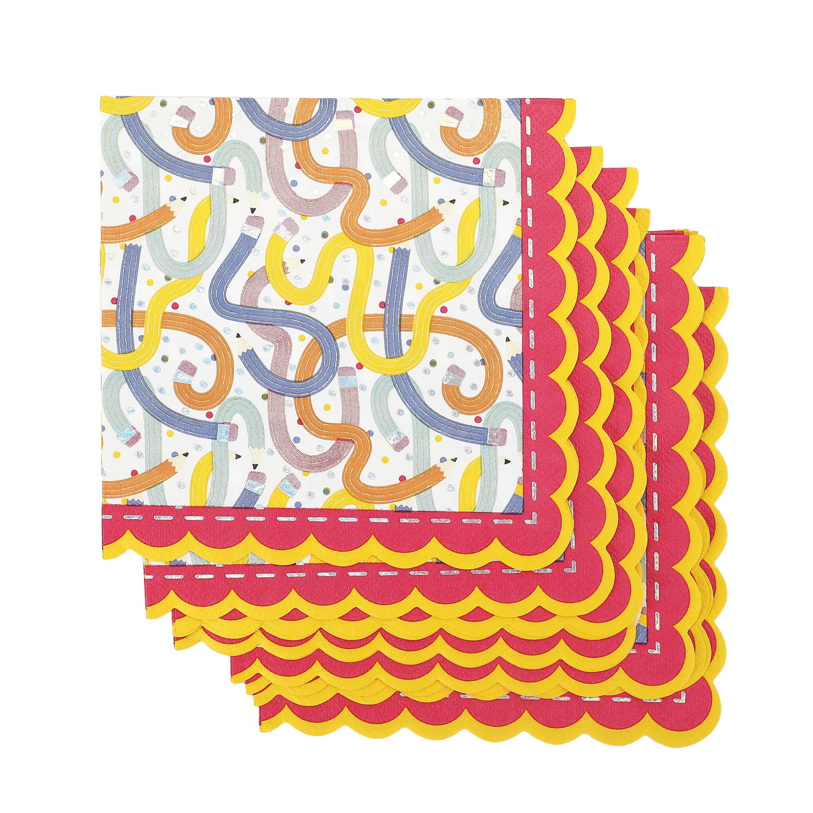 Image of Pencil Play Luncheon Napkins (6.5" / 20 ct)
