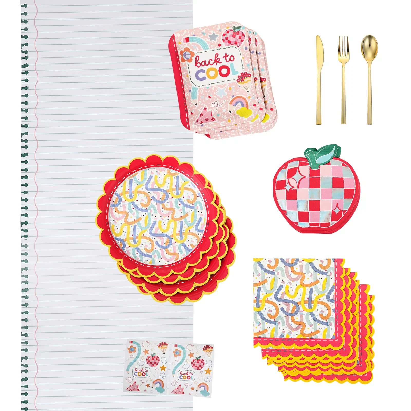 Image of Back To School Tableware Party Kit
