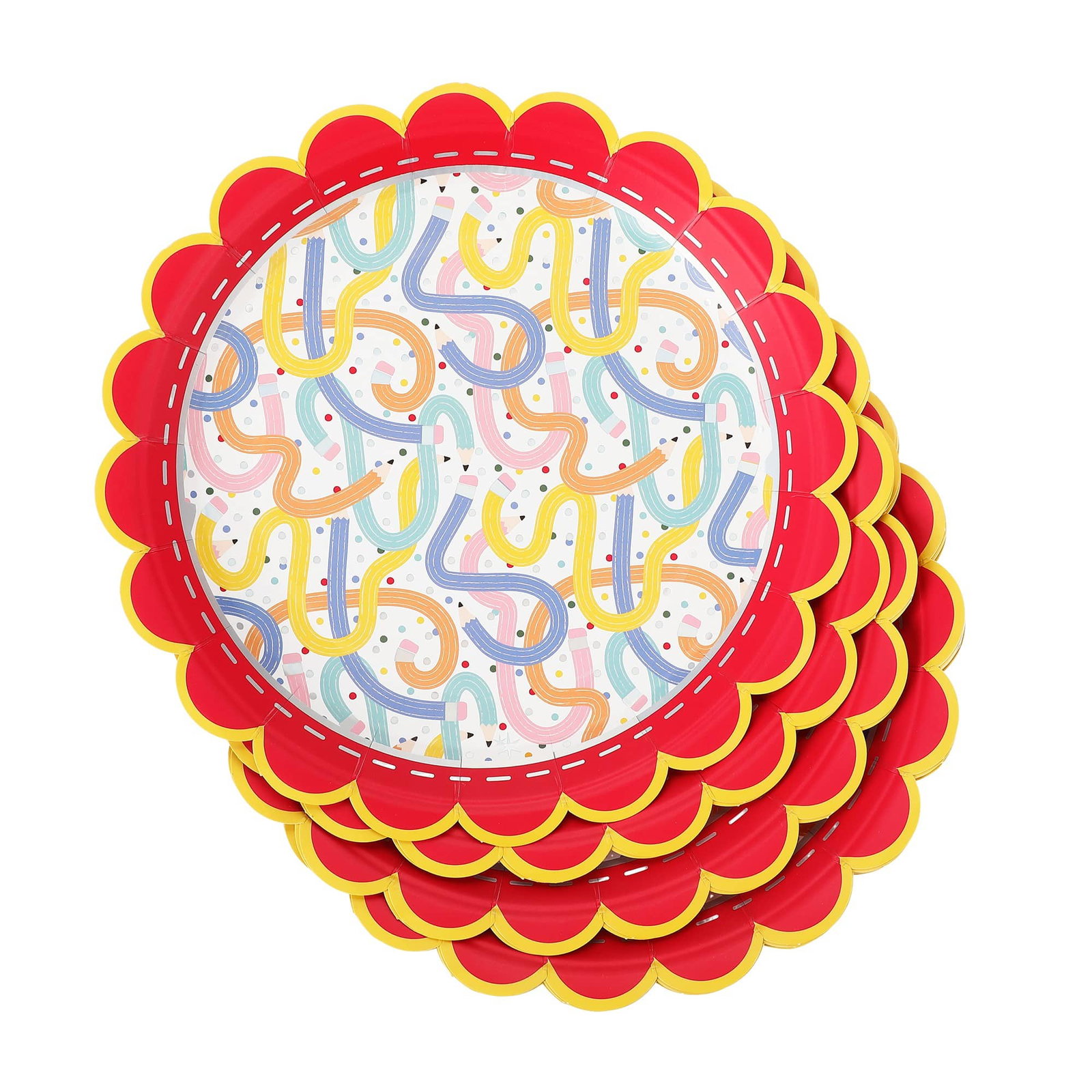 Image of Pencil Play 10" Dinner Plates (10 ct)