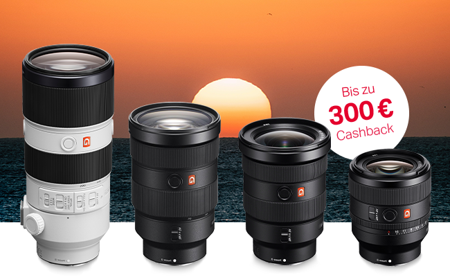 Sony Sommer-Cashback - Aktionsobjektive
