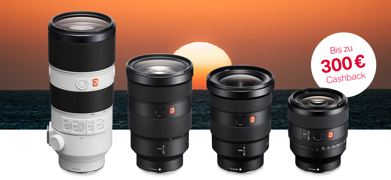 Sony Sommer-Cashback - Aktionsobjektive