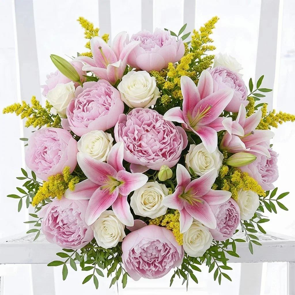 Image of Peony, Rose & Lily