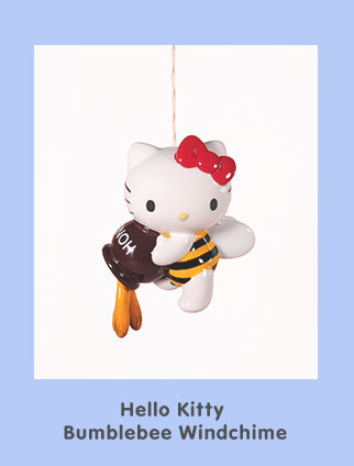 Hello Kitty Bumblebee Ceramic Wind Chime