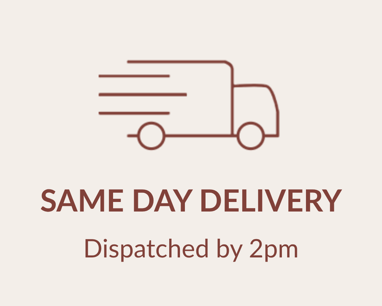 Same day delivery, dispatched by 2pm