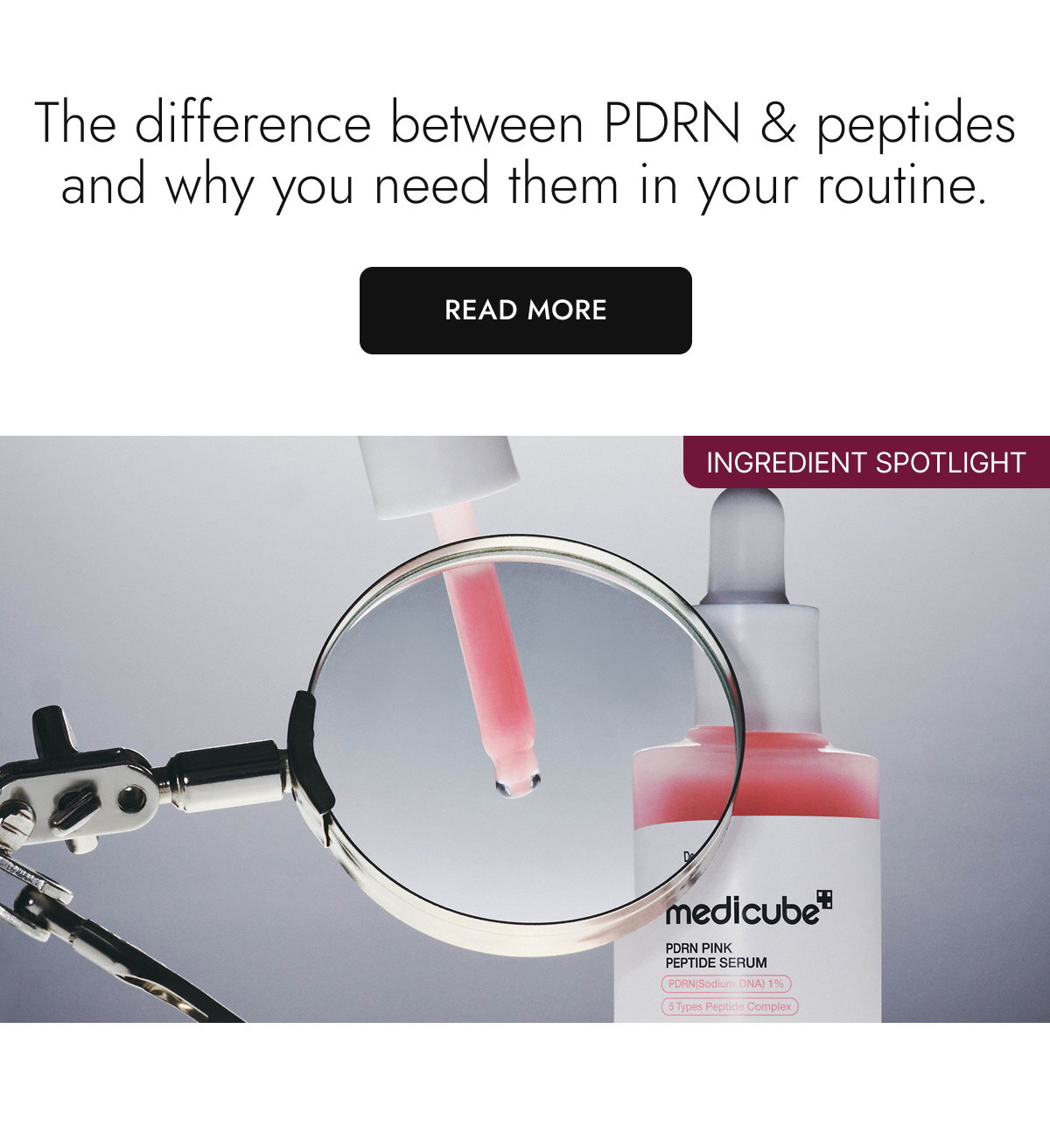 The difference between PDRN & peptides and why you need them in your routine. Read More.