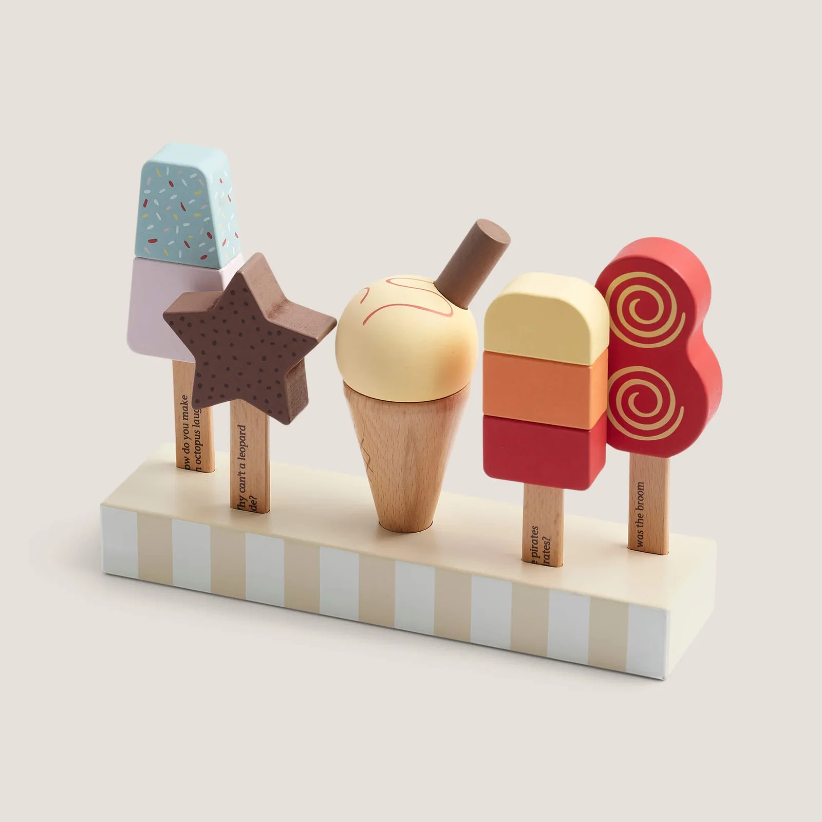 Image of Wooden Lollies & Ice Cream, Set of 5