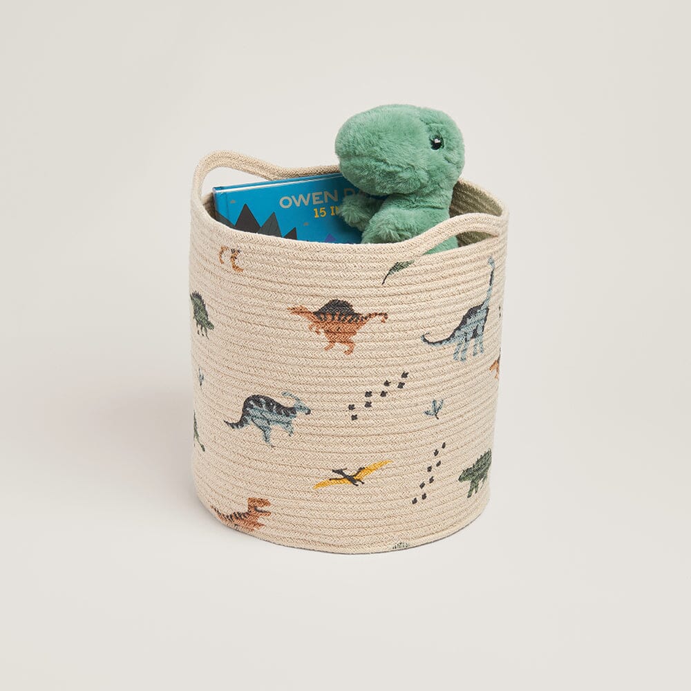 Image of Woven Storage Basket, Dinosaur Explorer