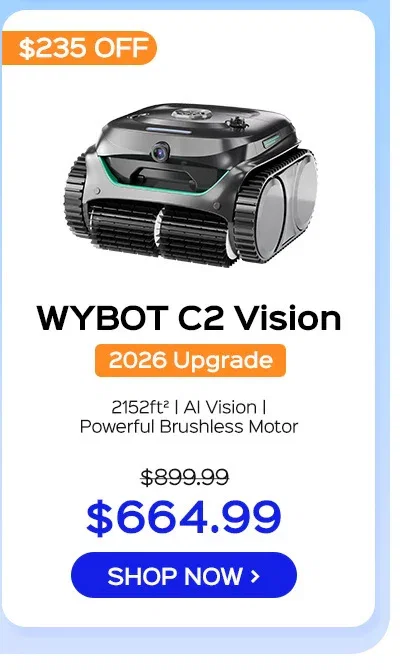 (2026 New) WYBOT C2 Vision Cordless Robotic Pool Cleaner