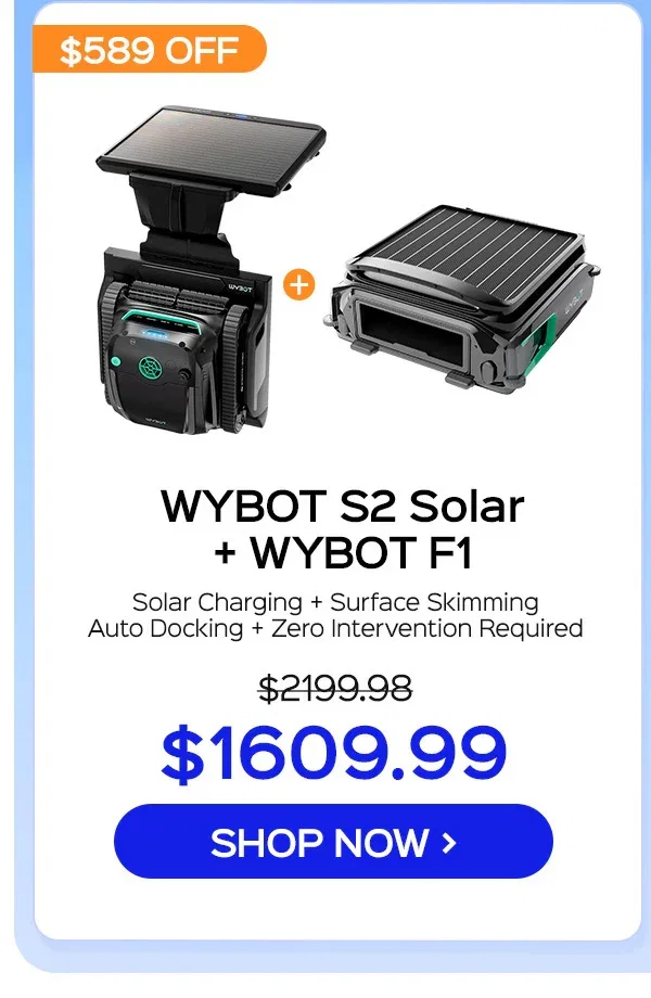 WYBOT Full Pool Solution Bundle-S2 Solar & F1