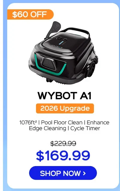 (2026 Upgrade) WYBOT A1 Cordless Robotic Pool Cleaner