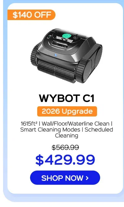 (2026 Upgrade) WYBOT C1 Cordless Robotic Pool Cleaner