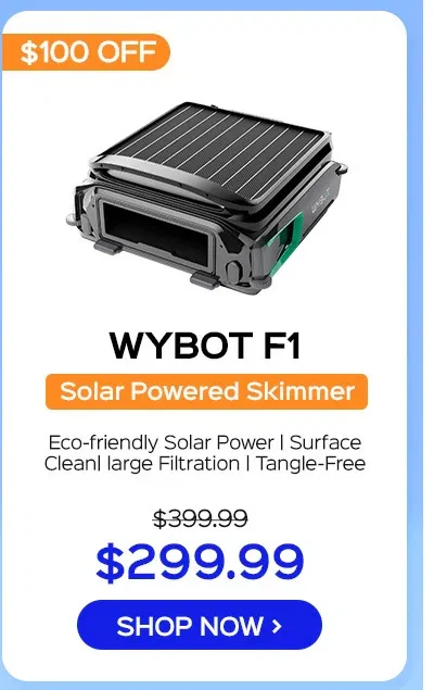 WYBOT F1 Pool Skimmer Solar Powered Robotic Cleaner