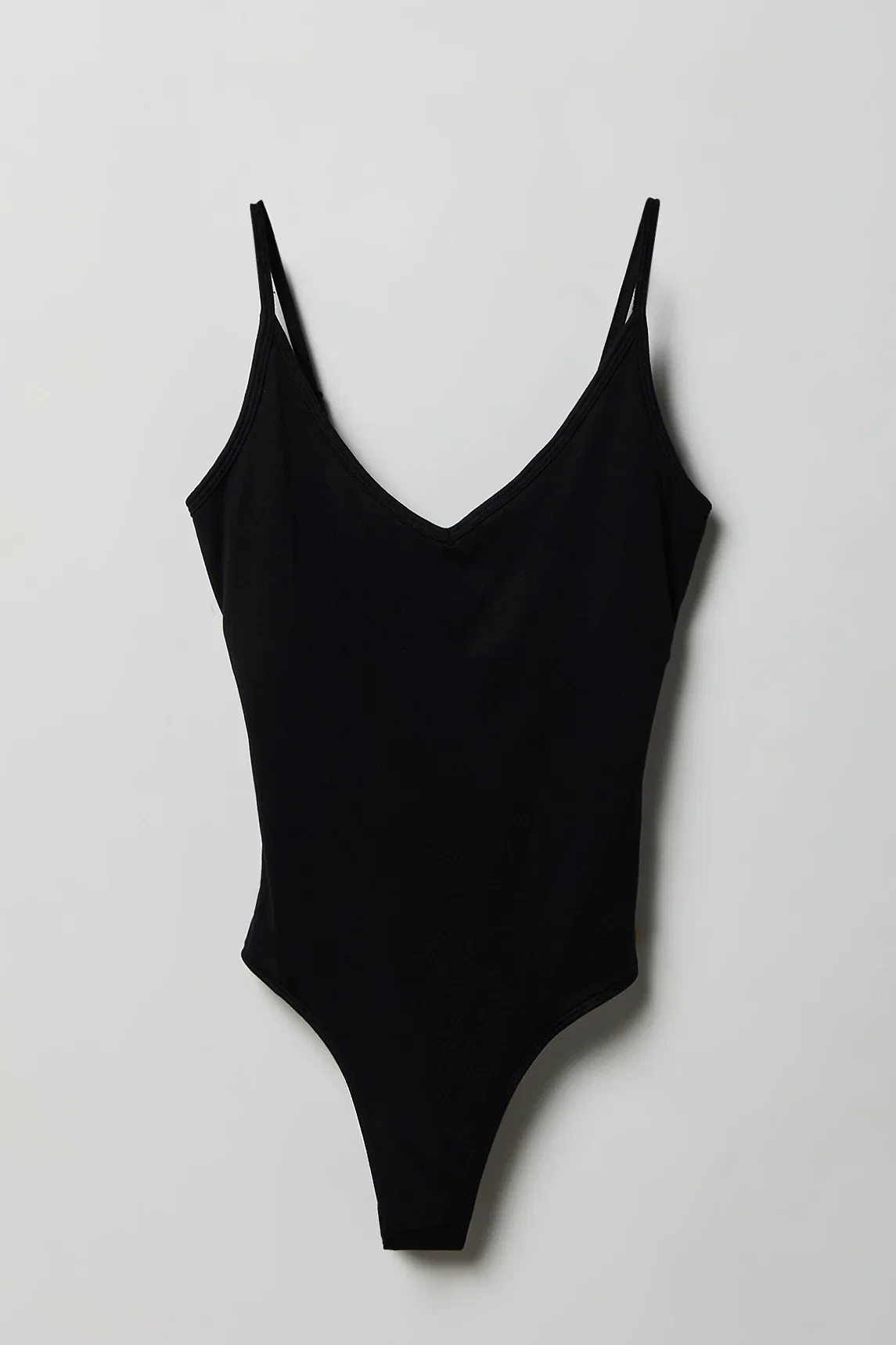 Image of Luxe Heavy Contour Braless V-Neck Bodysuit