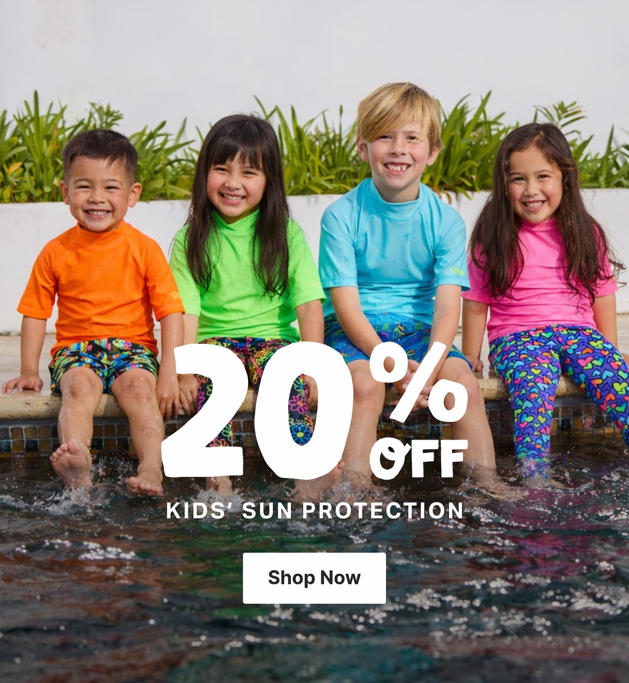 Save 20% on Kids UPF 50+ Styles
