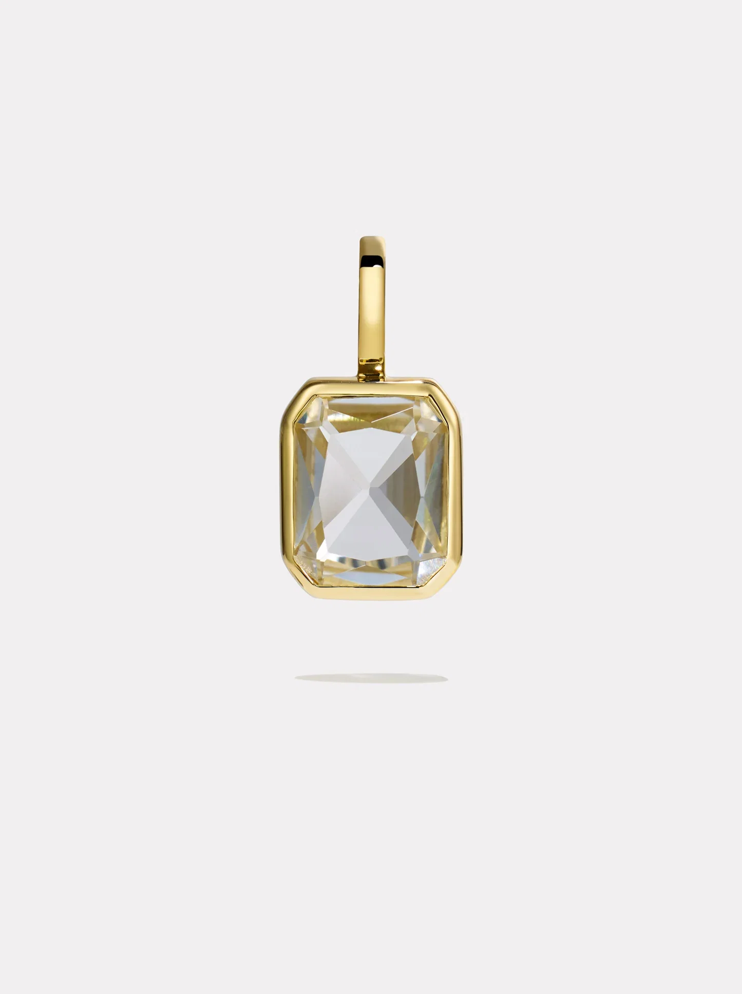 Image of The Lumen Octagon Pendant | White Topaz