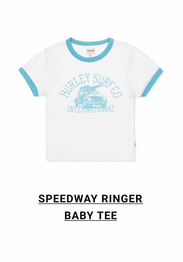 Speedway Ringer Baby Tee