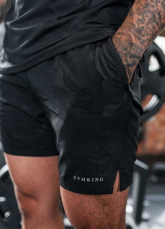 Gym King Debossed Camo Short 5