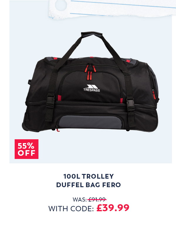 100L Trolley Duffel Bag Fero