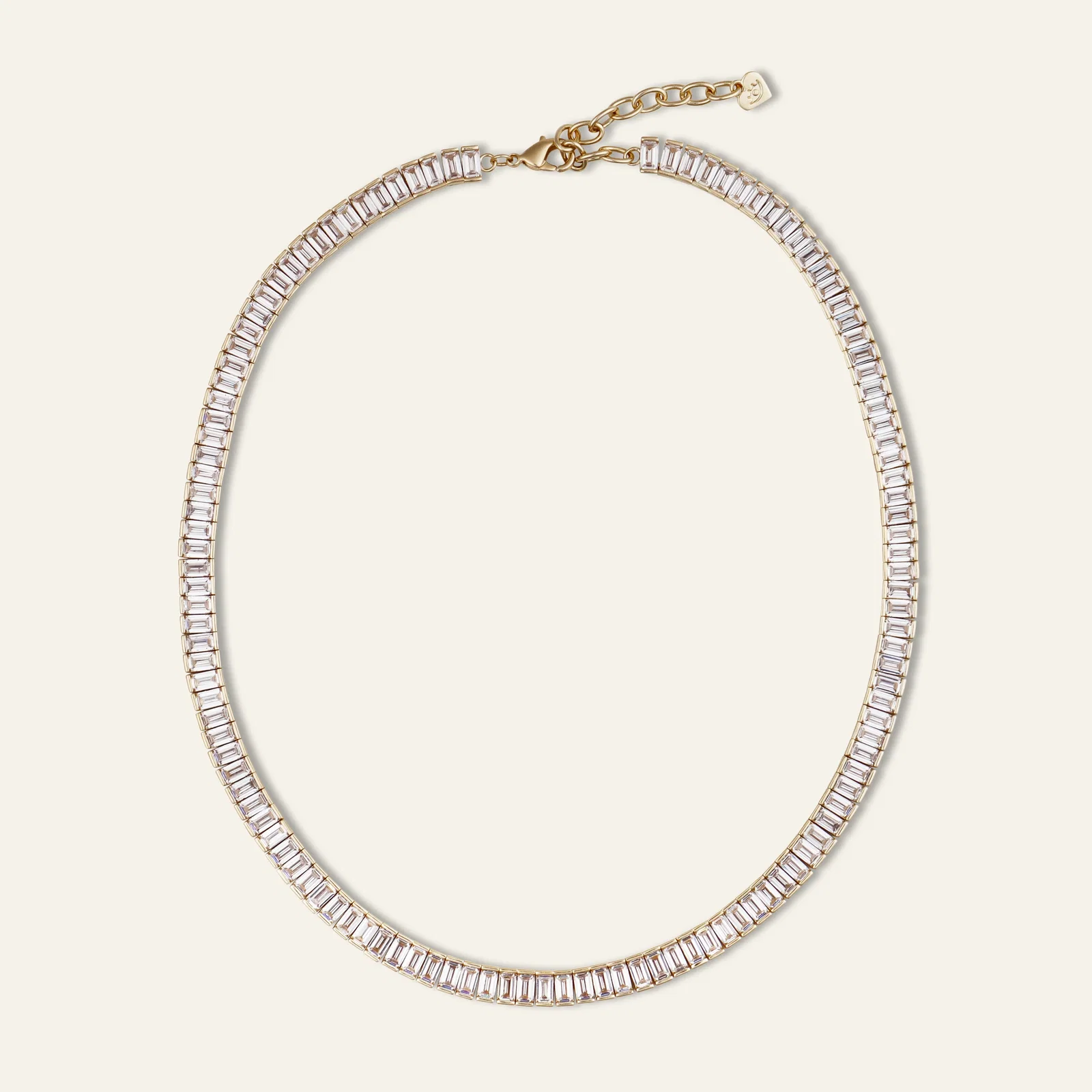 Image of Baguette Tennis Necklace