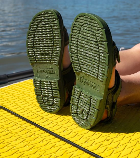 Lochie Sandals have a slip resistant tread