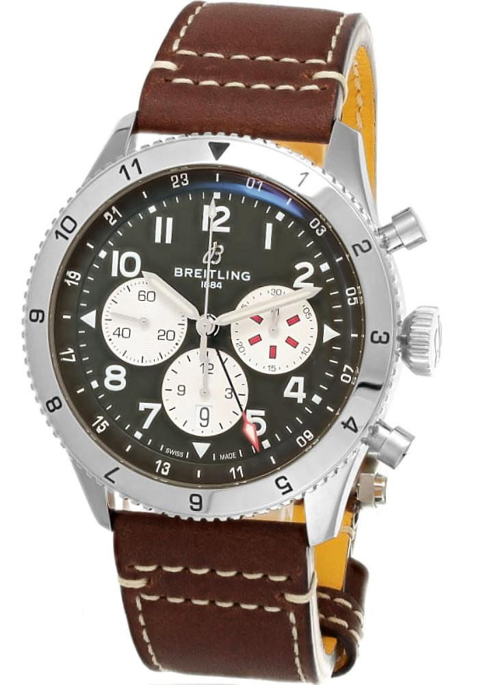 Classic AVI Super AVI B04 Chronograph GMT 46MM Curtiss Warhawk Leather Men's Watch