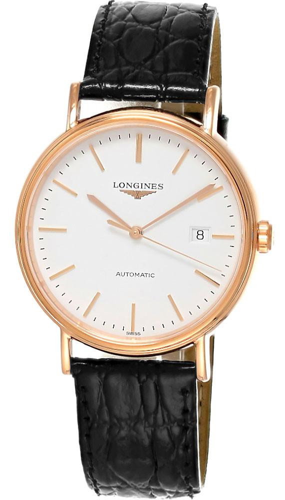 Presence Automatic 40MM White Dial Leather Men's Watch .
