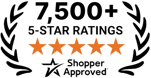 7,500+ 5-Star Ratings - Shopper Approved