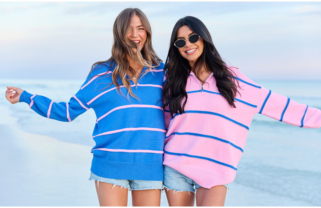 The Bestsellers Event - 35% OFF sunday stripe pullovers + denim