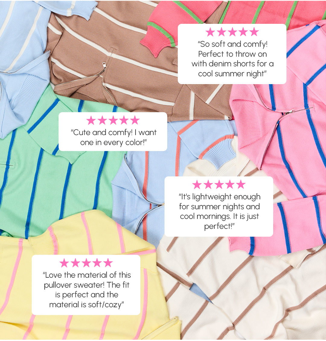 The Bestsellers Event - 35% OFF sunday stripe pullovers + denim