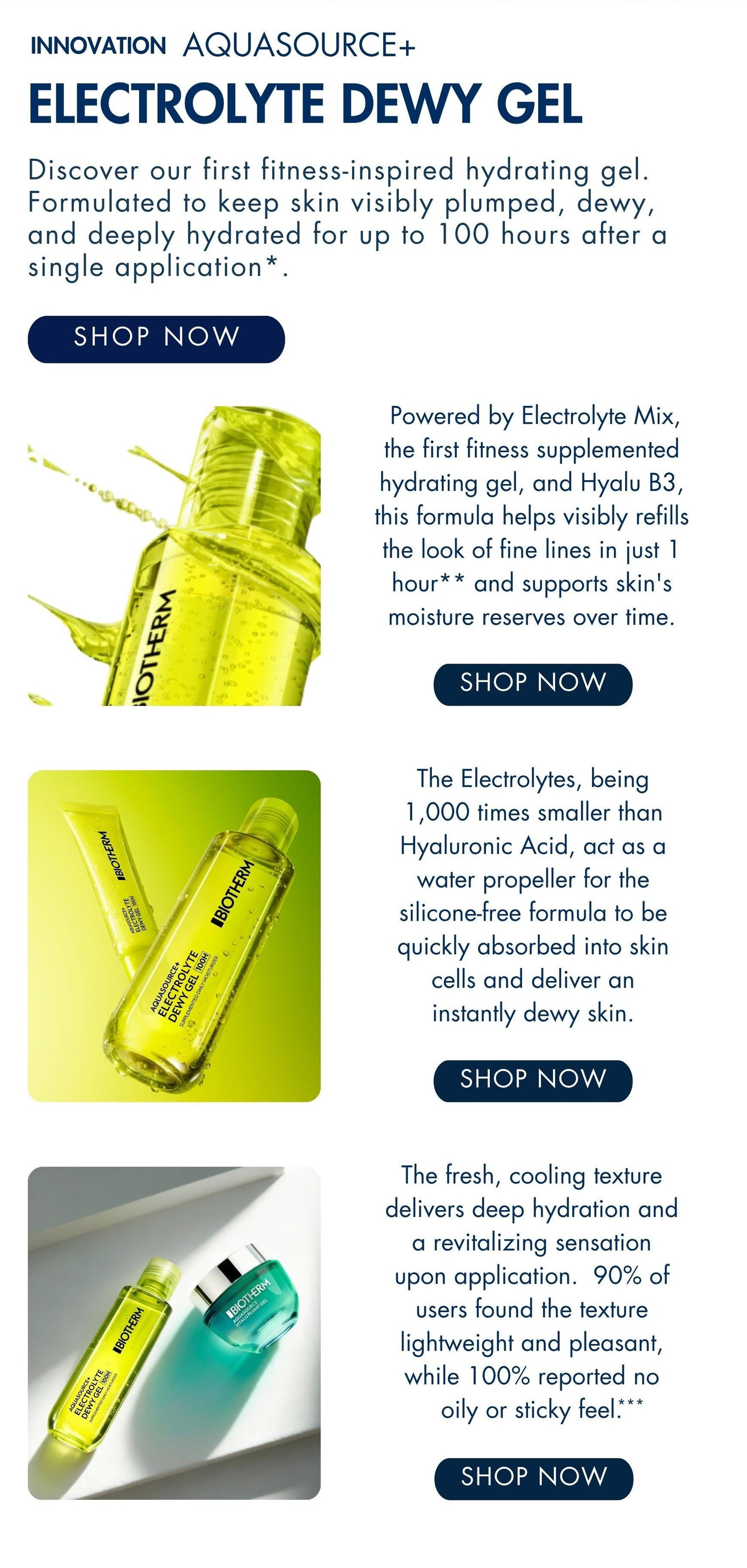 Discover Aquasource Electrolyte Dewy Gel 
