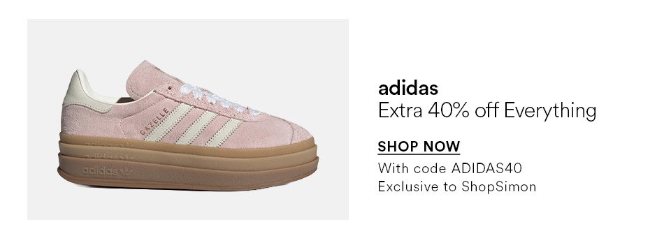 adidas - Extra 40% off everything - SHOP NOW >