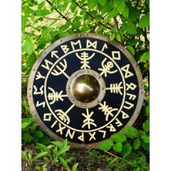 Wikinger Rundschild mit Runen