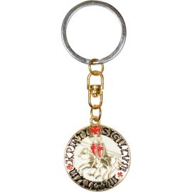Schlüsselanhänger Templer Siegel und Tatzenkreuz