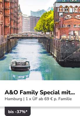 A&O Family Special mit 3 Hostels in Hamburg
